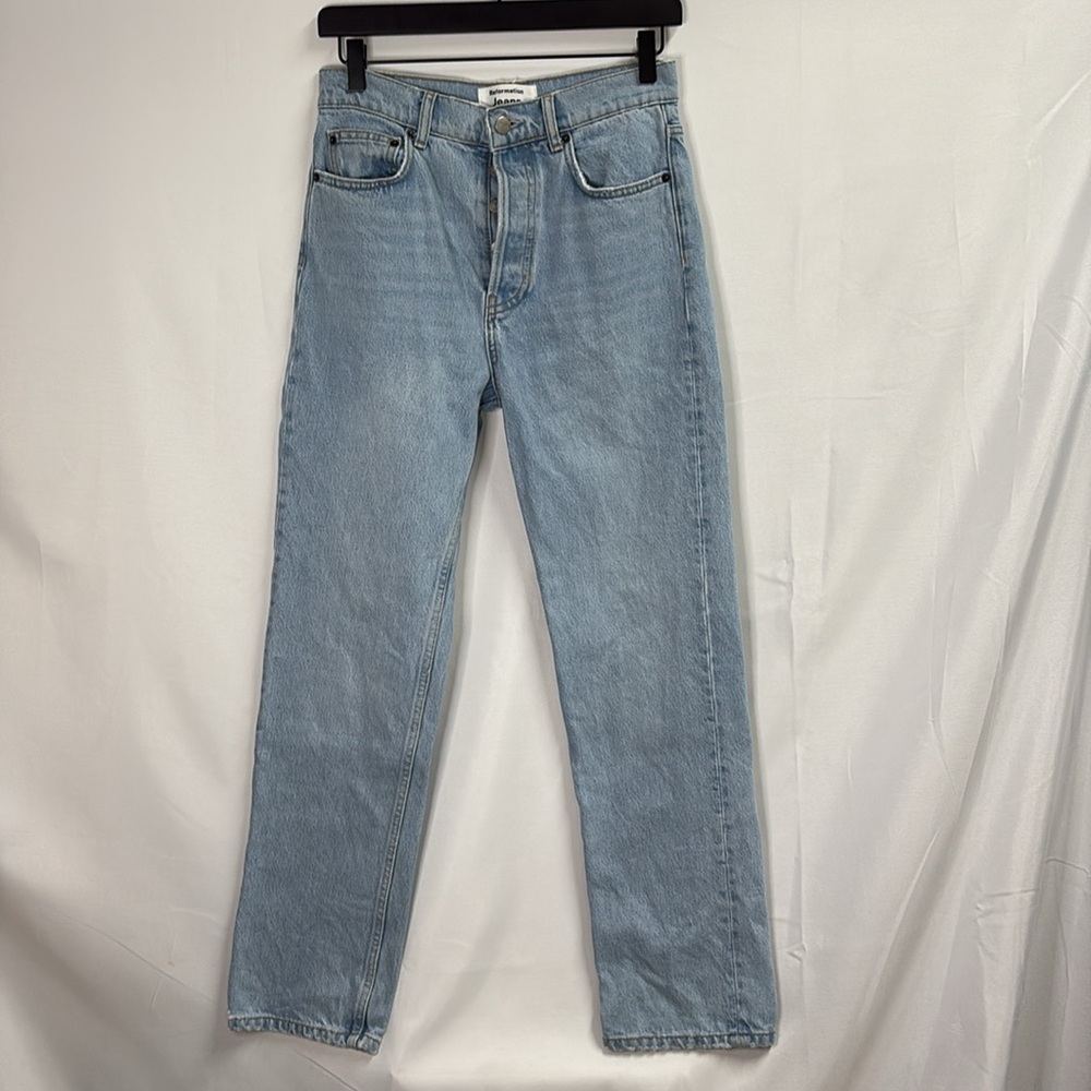 Reformation Light Blue Straight Leg Jeans